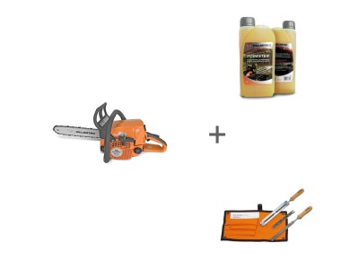 Комплект: Бензопила VILLARTEC SB025 Legend, шина 40 см.(16