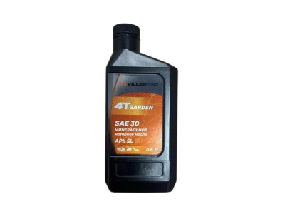 Масло моторное VILLARTEC 4T Garden (SAE W30) 0.6л