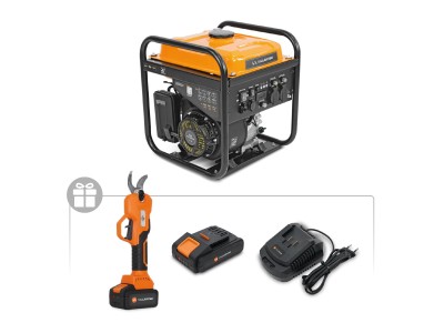 Генератор бензиновый инверторный VILLARTEC GI428 + Секатор аккум. SS20 (с 1 Аккум. 2 Ач. и ЗУ) в подарок!