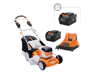 Аккумуляторная газонокосилка VILLARTEC MA4046T SET: AM405 + AC405 ( +1 Акку 2Ач в подарок!)