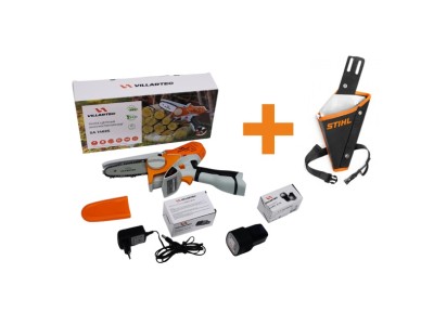 Мини-пила (сучкорез) аккумуляторная VILLARTEC SA 1462 SET2