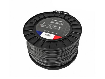 Леска триммерная Villartec PRO (by Tecomec) Carbon круглая 3,0 мм х 168 м