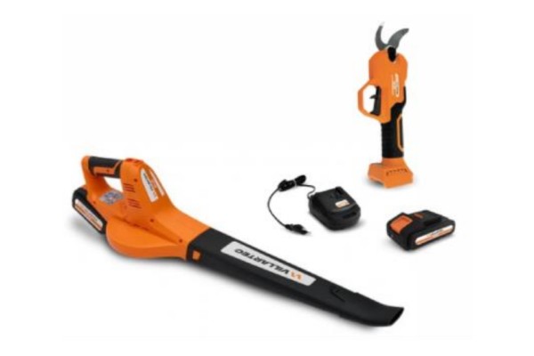 Комплект: Секатор аккумуляторный Villartec SS 20  без АКБ и ЗУ + Воздуходувка аккумуляторная BA 20 + Аккумулятор AS 202 + Зарядное устройство AC 202