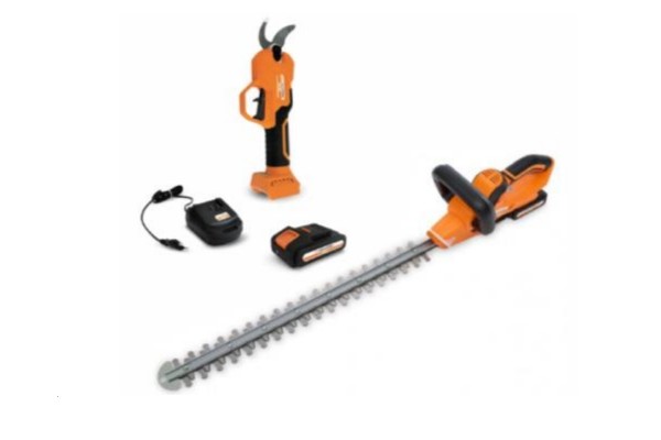 Комплект: Секатор аккумуляторный Villartec SS 20  без АКБ и ЗУ + Ножницы аккумуляторные HA 20 + Аккумулятор AS 202 + Зарядное устройство AC 202