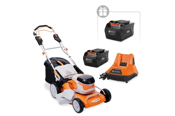 Аккумуляторная газонокосилка VILLARTEC MA4046T SET: AM405 + AC405 ( +1 Акку 2Ач в подарок!)