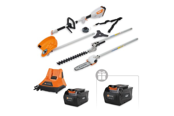 Аккумуляторный КомбиМотор VILLARTEC KА40R(4в1) SET: AM402 + AC405 ( + 1 Акку 2Ач в подарок!)