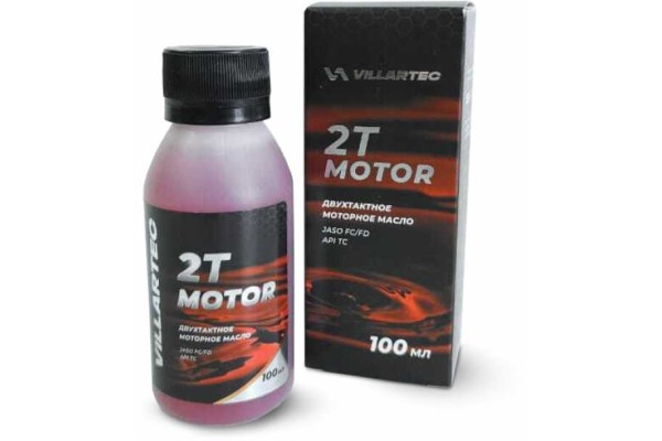 Масло моторное минеральное Villartec 2T MOTOR - 100 мл
