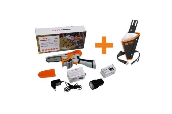 Мини-пила (сучкорез) аккумуляторная VILLARTEC SA 1462 SET2