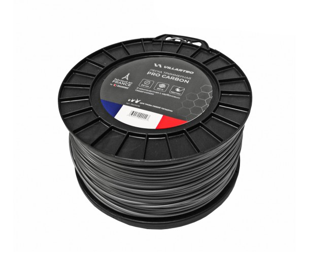 Леска триммерная Villartec PRO (by Tecomec) SP66 волнистая круглая 2,0 мм х 380 м